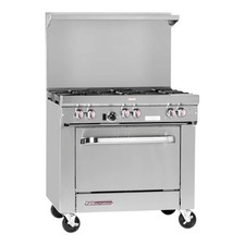 Southbend 36" Natural Gas 6-Burner Range with Standard Oven - 203,000 BTU