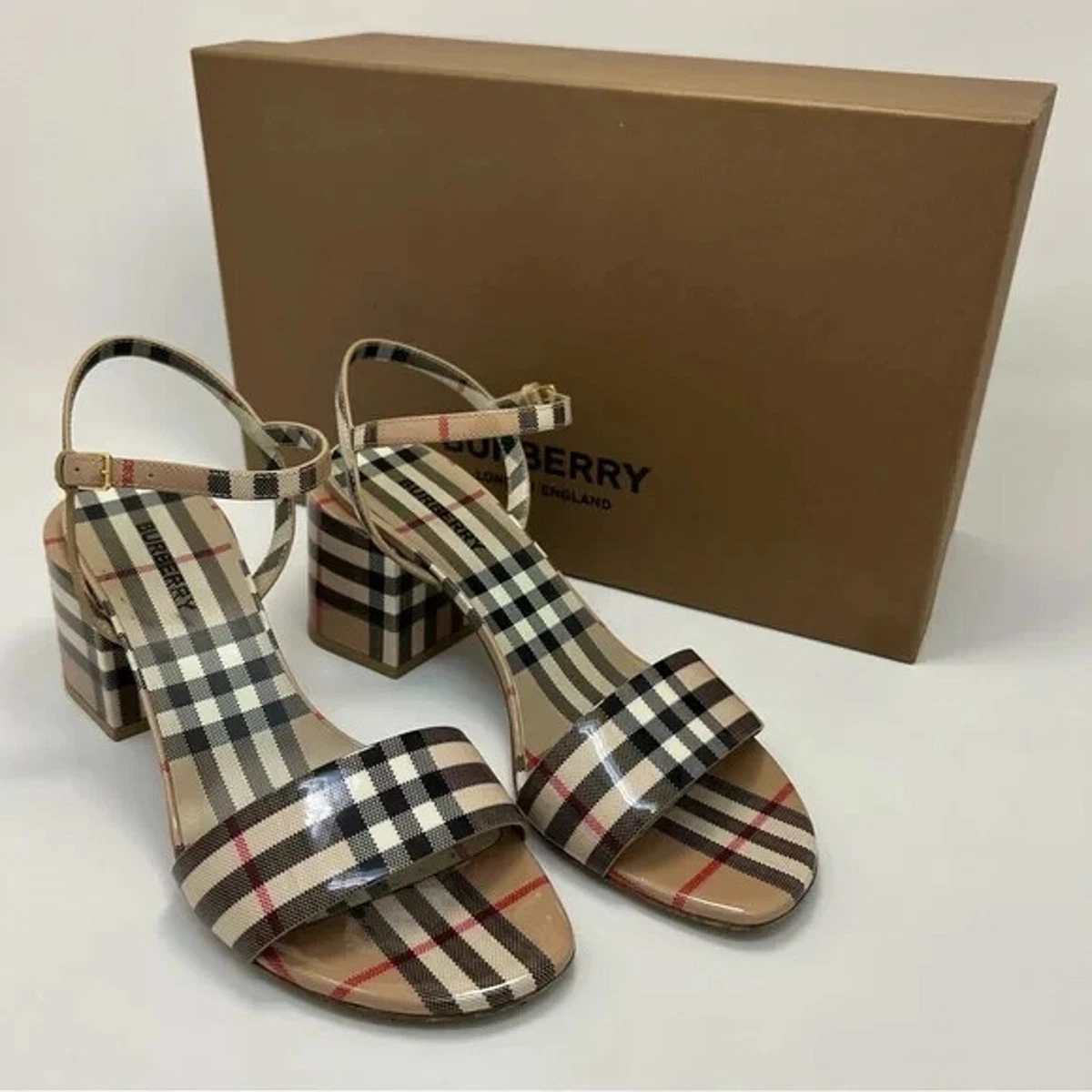 Burberry Check Sandals for Women for sale | eBay