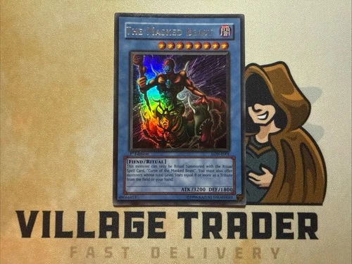 The Masked Beast - LON-E001 - Ultra Rare - 1st Edition - Yugioh VLP