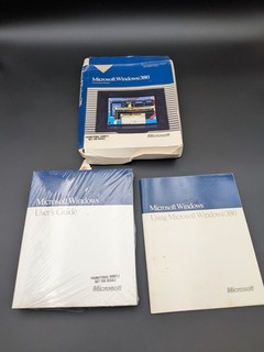 Microsoft Windows/386 Promotional Sample Not for Resale Box Manuals Vintage