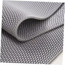  Non Slip Drainage Mats PVC Pool Floor Mat 0.23'' Thick Outdoor 3 x 3.3 ft Grey