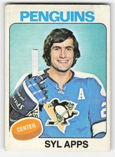 Syl Apps 1975-76 Topps #130 Pittsburgh Penguins GD-VG