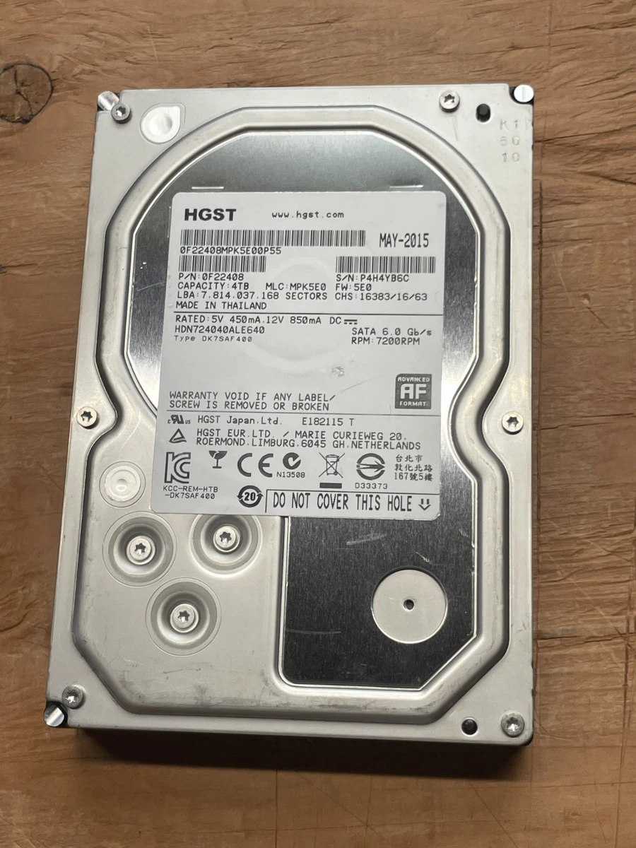 HGST 4TB Computer Internal Hard Disk Drives for sale | eBay