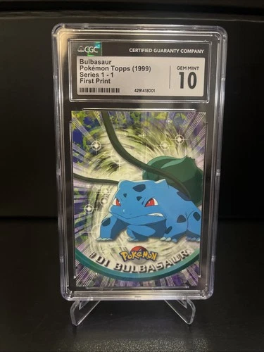 Pokémon Topps Bulbasaur Series 1 (1999) #1 - CGC 10 GEM MINT - First Print