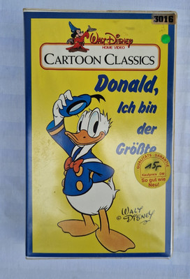 VHS Donald Ich bin der Größte Videokassette Walt Disney Cartoon Classics
