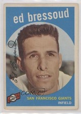 1959 Topps Eddie Bressoud Ed (Red Bar Visible Next to Card Number) #19 0f7c