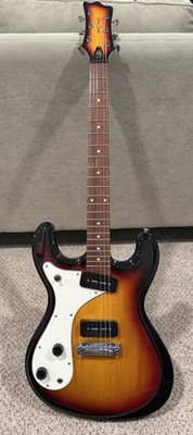 Harley Benton MR-Classic SB - Mosrite Electric Guitar - LH - Seymour Duncan P90s