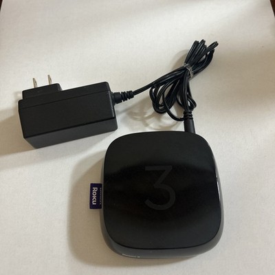 Roku 3  4230X2 Media Streaming Player HDMI Power Supply Factory Reset 