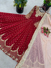 GOWN SALWAR KAMEEZ PAKISTANI INDIAN WEDDING PARTY WEAR DRESS BOLLYWOOD SUIT NEW
