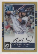 2017 Panini Donruss Optic Gold Prizm 8/10 Manny Margot Manuel #RRS-MM Auto 0c6