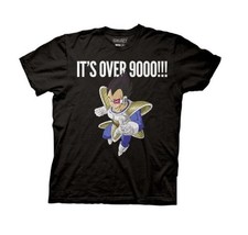 T-Shirt Adulte Dragon Ball Z Vegeta C'Est Plus De 9000