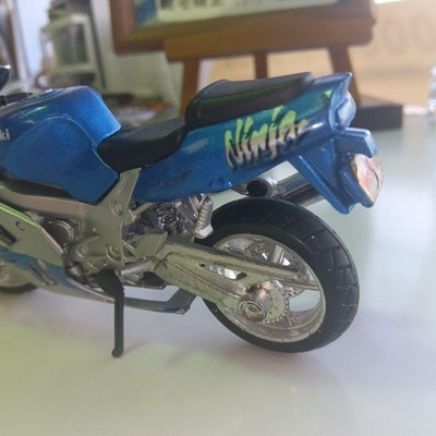 Mini bike Kawasaki Ninja Kawasaki ZX9-2 Blue with stand | eBay