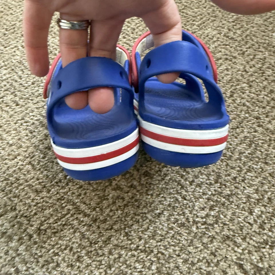 Sandalias Crocs Bayaband niños azul cerúleo niños talla J 2 Foto 4 de 4