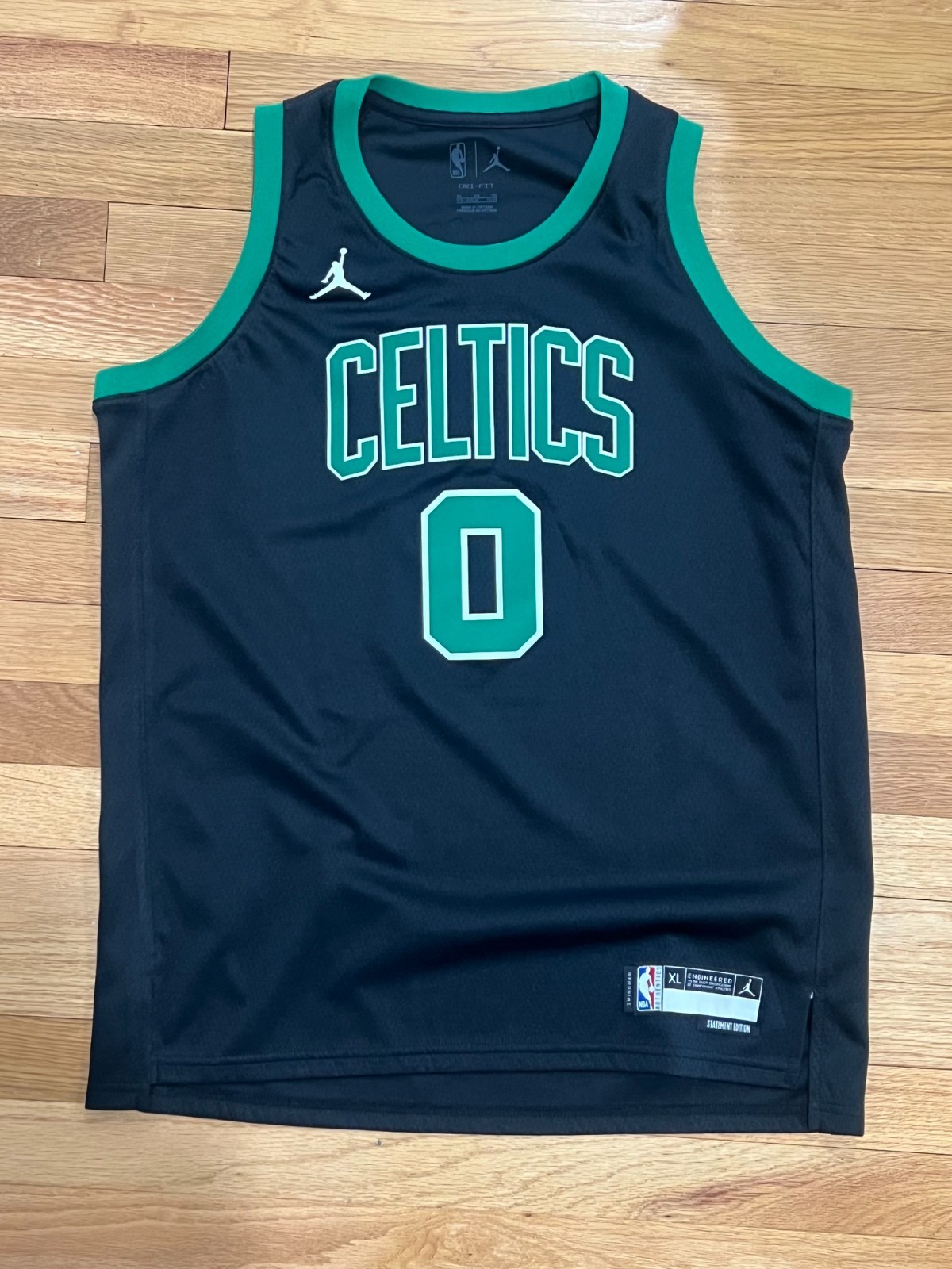 Jayson Tatum Boston Celtics NBA Youth XL Jordan Black Statement Edition Jersey