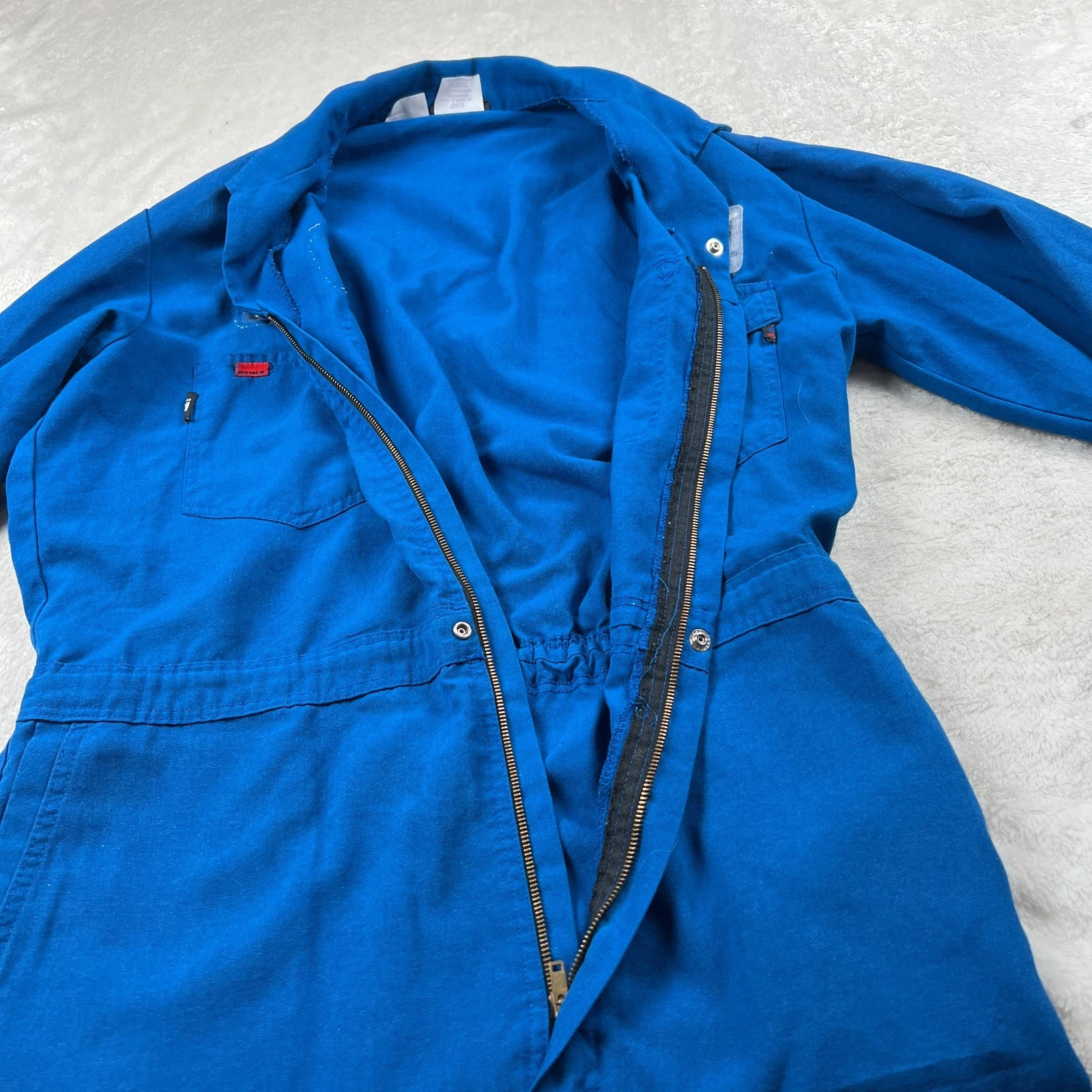 Workrite Coveralls Jumpsuit Fire Resistant Size 46R Large Blue ARC1 Nomex ATPV - product detail image 9