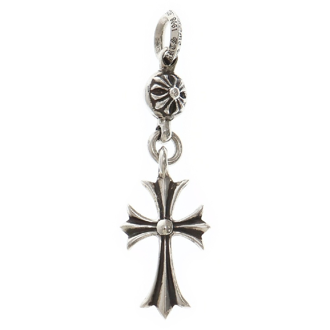CHROME HEARTS 1B TNY CH CRS 1 Ball Tiny Cross Charm Silver CHROME HEARTS 1B TNY CH CRS 1 Ball Tiny Cross Charm Silver