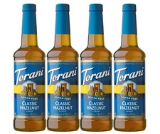Torani Sugar Free Syrup Classic Hazelnut 25.4 Ounces (Pack of 4)