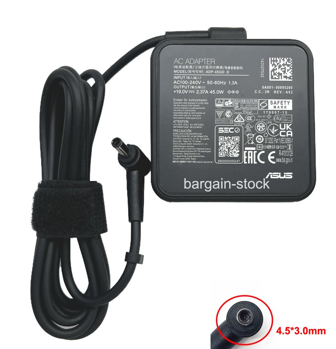 19V 2.37A 45W AC Adapter Charger For ASUS Vivobook 15 F1504