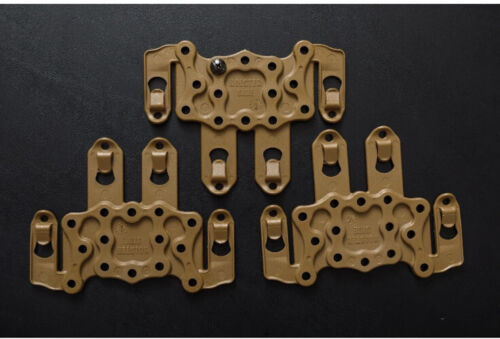 Lot of 3 Blackhawk SERPA Holster Ambidextrous STRIKE MOLLE Platform Coyote Tan - 第 1/4 張圖片