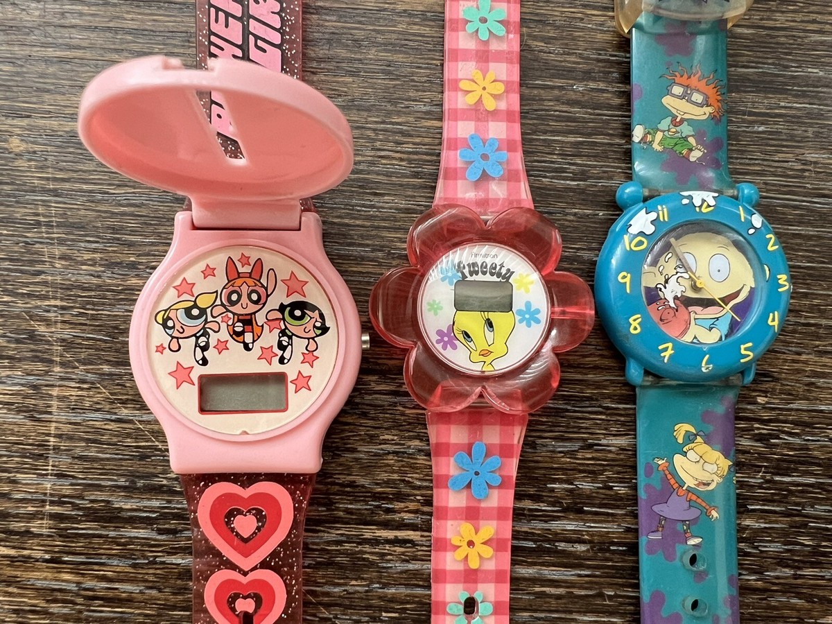 Vintage Cartoon Network Powerpuff Girls Analog Watch. Year 2000. Graphic Straps Vintage Powerpuff Watch Cartoon Network | Mercari main image 4
