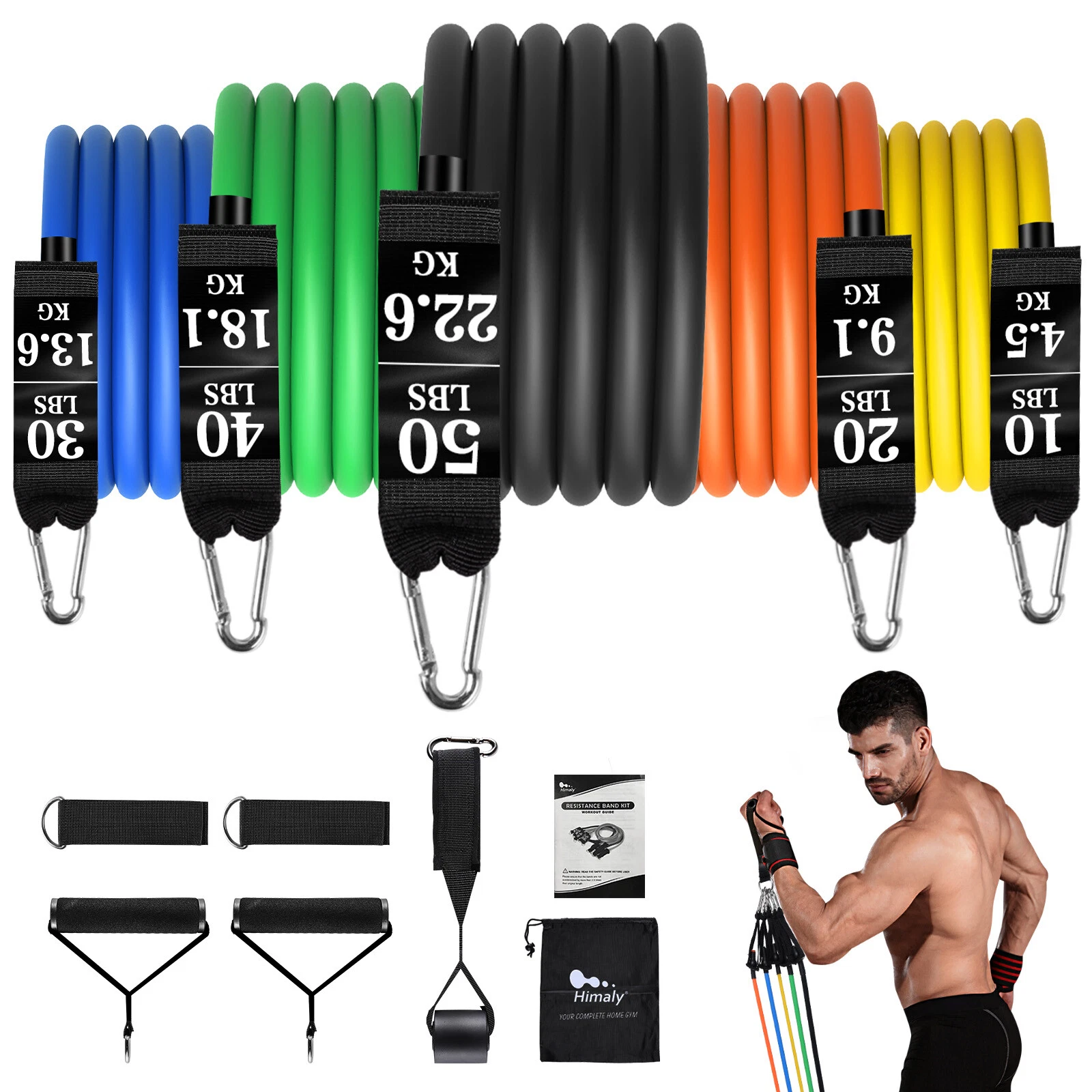 Heavy Duty Resistance Bands for Gym Exercise Pull up Assist Fitness Workout NEW
Opens in a new windo
