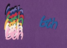 "6TH" die cuts scrapbook cards