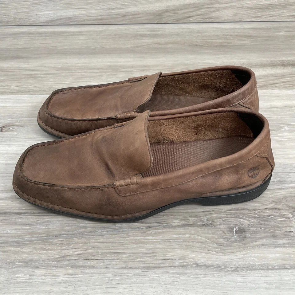 Zapatos Mocasines Timberland Comfort Cuero Marrón Para Hombre 10W Foto 2 de 4