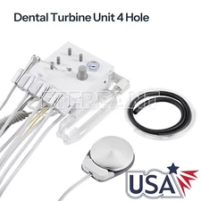 Portable Dental Turbine Unit 4 Hole with Weak Suction Work with Air Compressor
