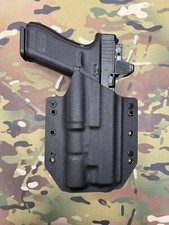 Black Kydex Light Bearing Holster for Glock 47 Modlite PL350