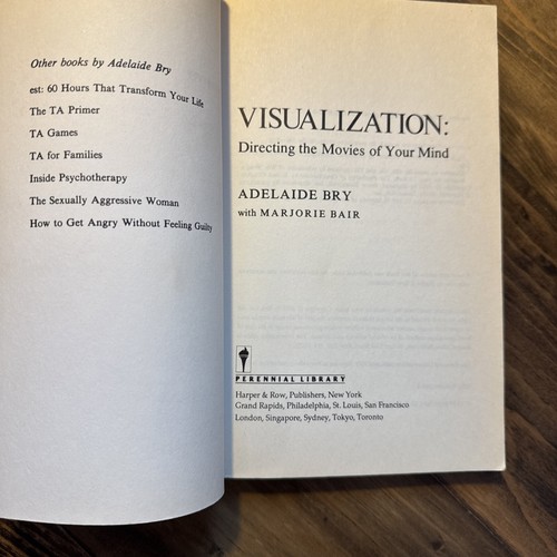 Visualization Directing The Movies Of Your Mind, 1978, By Adelaide Bry - Picture 6 of 7