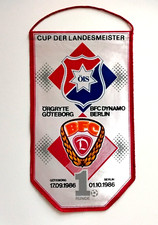 Fußball Wimpel DDR Oberliga  BFC Dynamo Berlin  Örgryte Göteburg EC CUP  1986