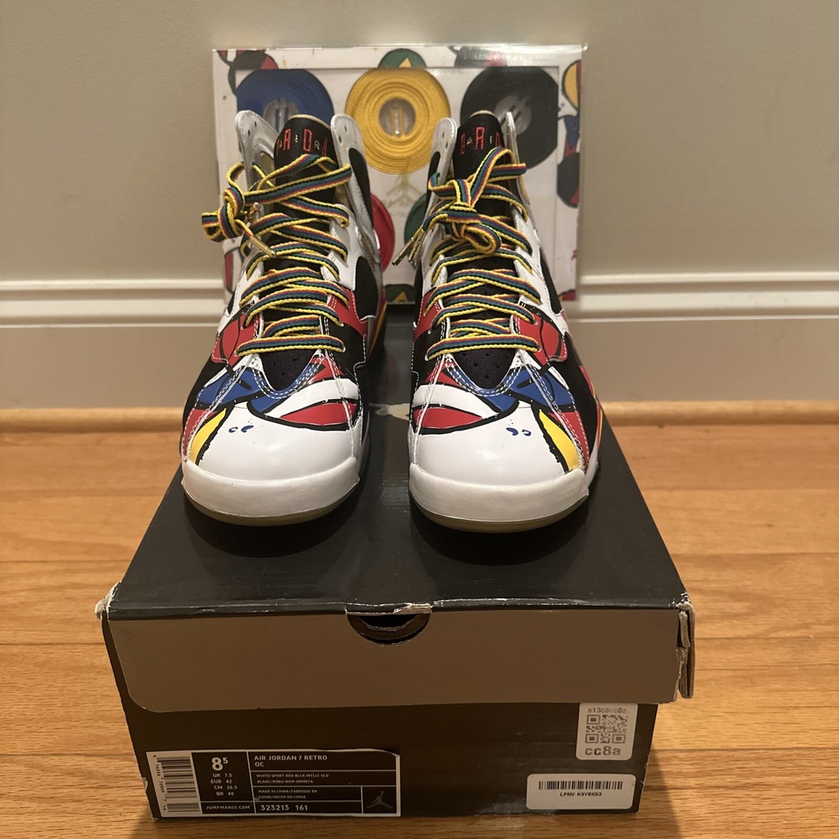 BRAND NEW* Nike Air Jordan 7 Retro OC Miro Olympic w/ Lace Pack