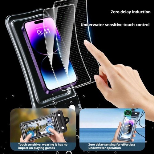 Waterproof Phone Pouch Underwater Case Cover Universal Bag Dive N8F9 Dry U4 O9R1 - Picture 15 of 23