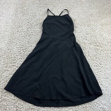 Shein Womens Size Medium Little Black Dress Solid Black Sheer RUNS SMALL