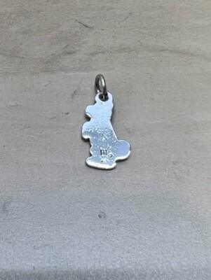 Charm Breloque Vintage En Argent Sterling – Chien Aux Yeux Mobiles, 7,1 G, Origine France
