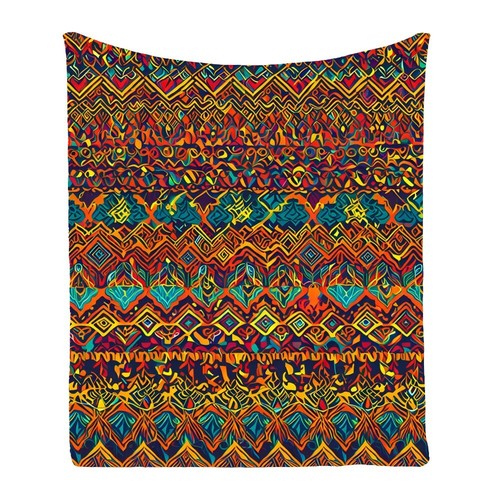 Ethnic Flower Geometric Warm Bedspread Sofa Throw Blanket Holiday Birthday Gift - Picture 8 of 18