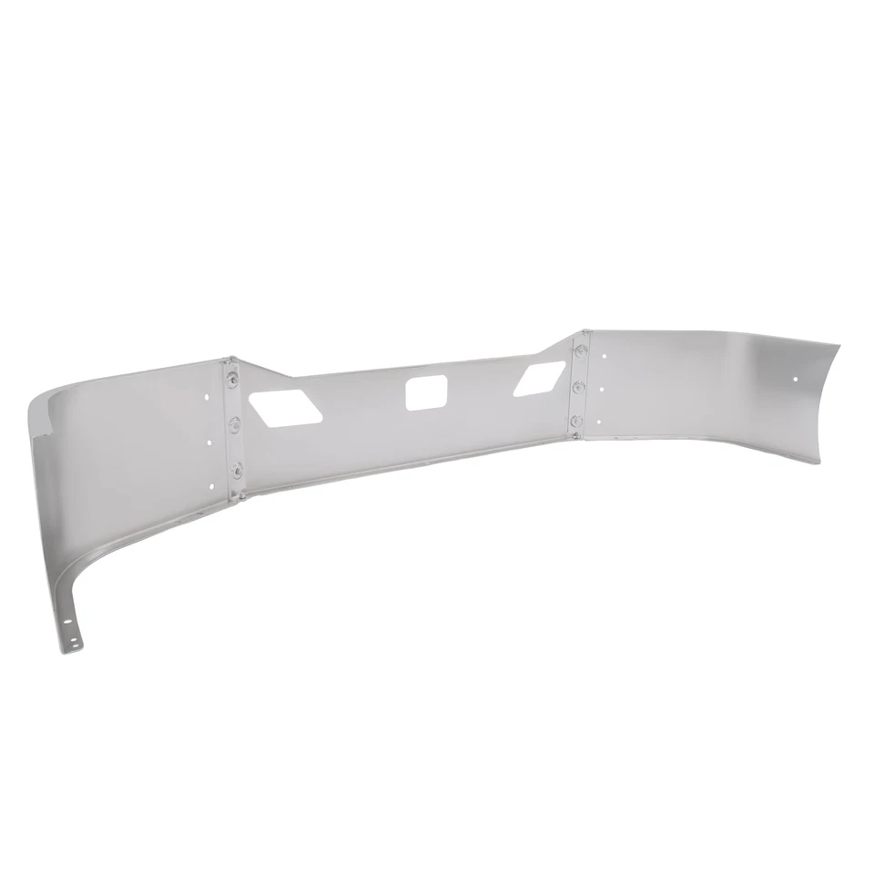 Chrome Front Bumper Assembly For Kenworth T680 2011-2022 w/Brackets Steel Silver Foto 3 de 4