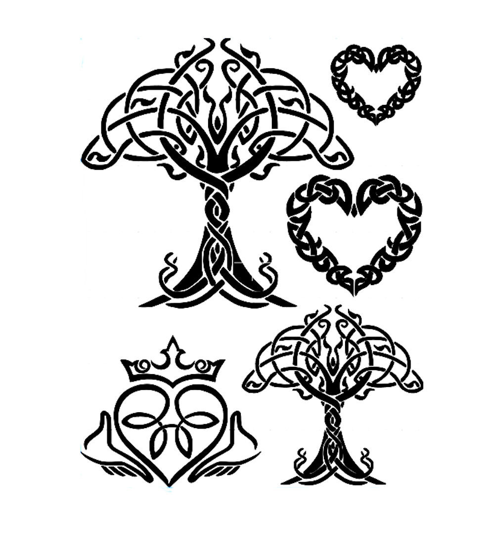 Simple Tree Of Life Stencil