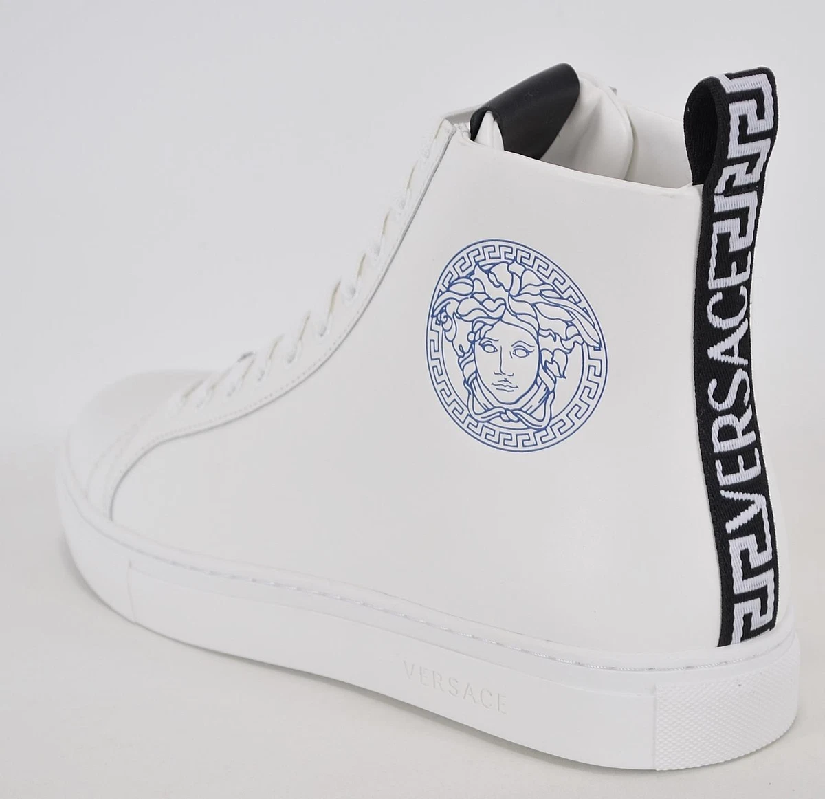 Versace white high sales top sneakers