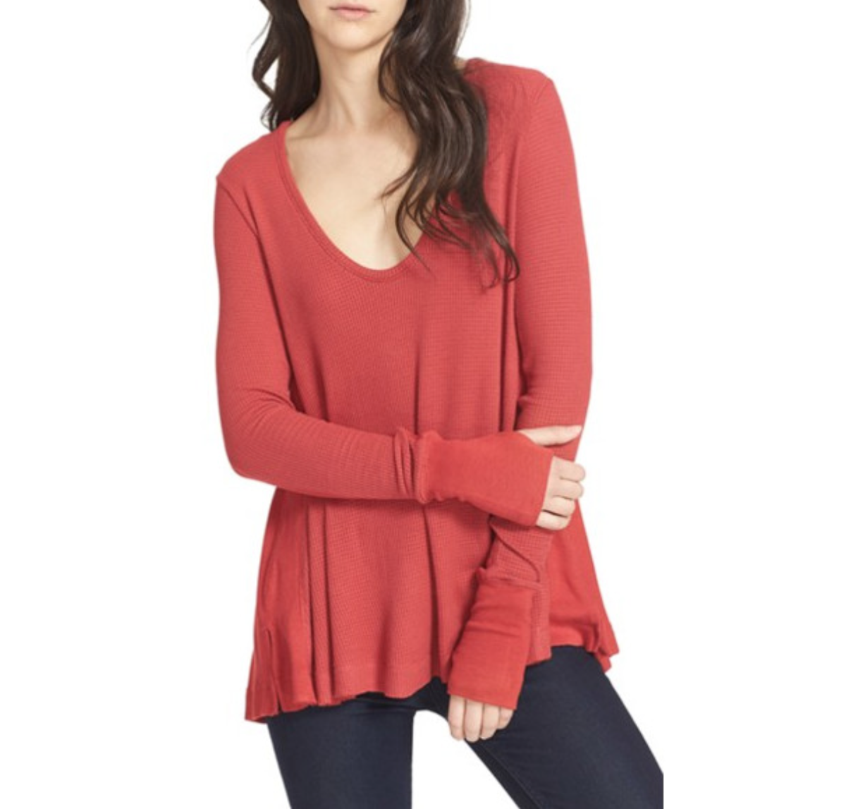 low neck thermal top