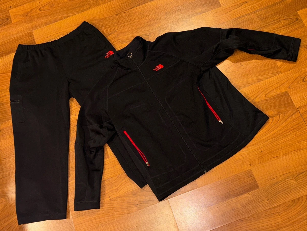 The North Face Full Tracksuit Men's Black u0026 Red Size XXL | eBay