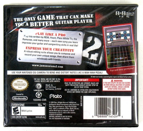 Nintendo DS NDS - Jam Sessions 2 - 2009 - Brand New - Picture 2 of 6