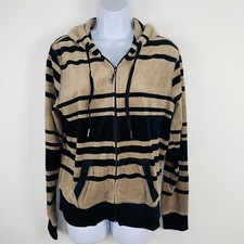 Calvin Klein Performance Sweatshirt sz L Black Tan Hoodie Urban Streetwear