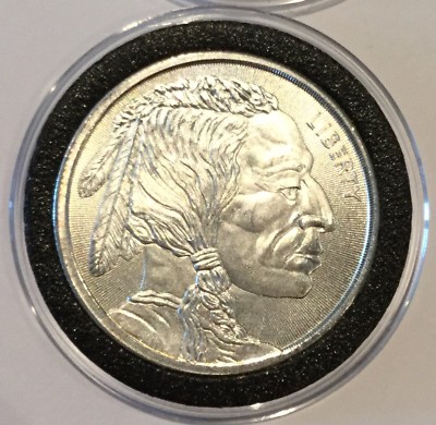 New Indian Head & Buffalo Radial Lines 1 Troy Oz .999 Fine Silver