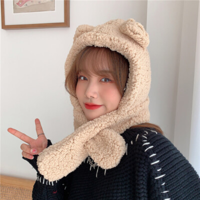 Teddy bear hat so warm Cute Plush Faux Fur Animal Critter Hat Cap with Ear Flaps  main image 4
