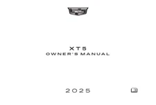 2025 Cadillac XT5 Owners Manual User Guide