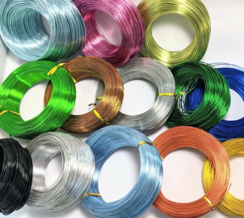 Craft wire Aluminium Choose color n gauge JCE13 101 - Picture 1 of 23