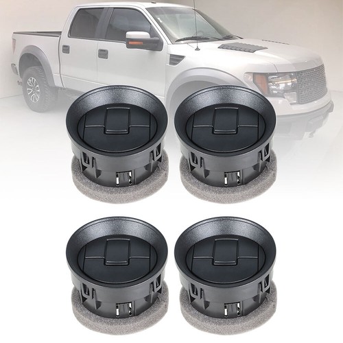 4Pcs Dashboard AC Heater Air Duct Vent Louvre Fit For Ford 2009-2014 F-150 Black - Foto 10 di 10