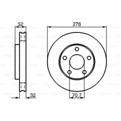 Dischi Freno Anteriori FEBI BILSTEIN 285mm Per Opel Vectra C, Saab 9-3, Fiat Croma: Kit Da 2 Pezzi