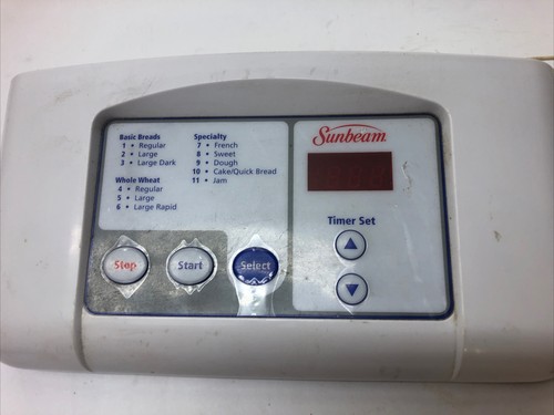 Oster Sunbeam Bread Maker Control Panel 5814 5815 5839 5840 5841 5842 5843 5844 - Picture 2 of 3
